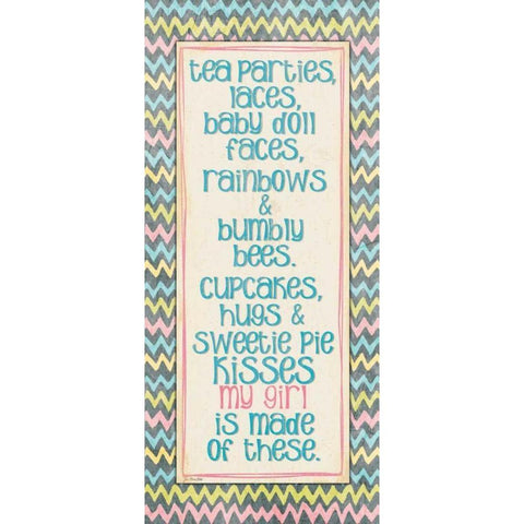 My Girl White Modern Wood Framed Art Print by Moulton, Jo