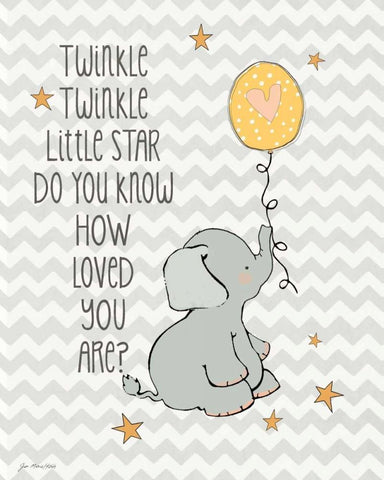 Twinkle Love Black Ornate Wood Framed Art Print with Double Matting by Moulton, Jo