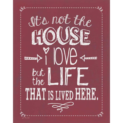 Not the House - Winterberry Black Modern Wood Framed Art Print with Double Matting by Moulton, Jo