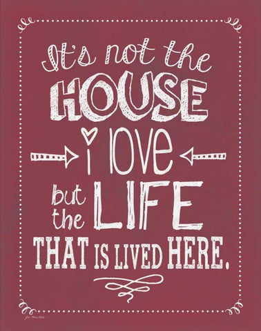 Not the House - Winterberry Black Ornate Wood Framed Art Print with Double Matting by Moulton, Jo