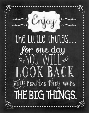 Enjoy Black Ornate Wood Framed Art Print with Double Matting by Moulton, Jo