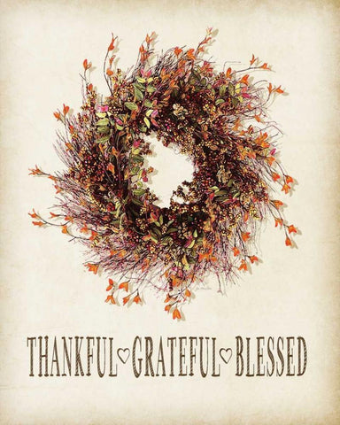 Blessed White Modern Wood Framed Art Print with Double Matting by Moulton, Jo