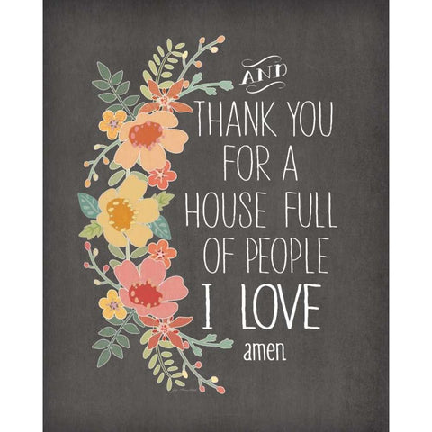 House Full of Love Gold Ornate Wood Framed Art Print with Double Matting by Moulton, Jo