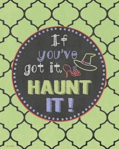 Haunt It! White Modern Wood Framed Art Print with Double Matting by Moulton, Jo