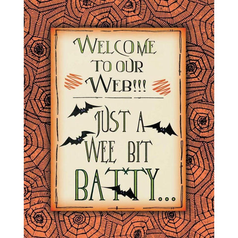 Batty Gold Ornate Wood Framed Art Print with Double Matting by Moulton, Jo