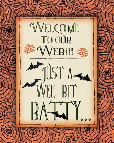 Batty Black Ornate Wood Framed Art Print with Double Matting by Moulton, Jo