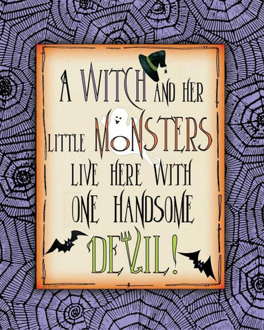 Handsome Devil White Modern Wood Framed Art Print with Double Matting by Moulton, Jo