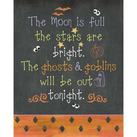 Ghosts and Goblins Gold Ornate Wood Framed Art Print with Double Matting by Moulton, Jo