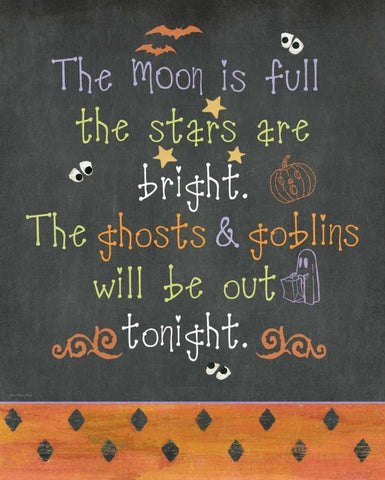 Ghosts and Goblins Black Ornate Wood Framed Art Print with Double Matting by Moulton, Jo