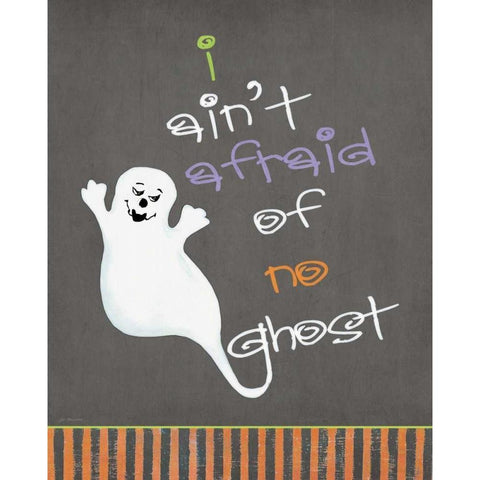 I Aint Afraid Black Modern Wood Framed Art Print with Double Matting by Moulton, Jo