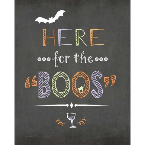 Boos Black Modern Wood Framed Art Print with Double Matting by Moulton, Jo