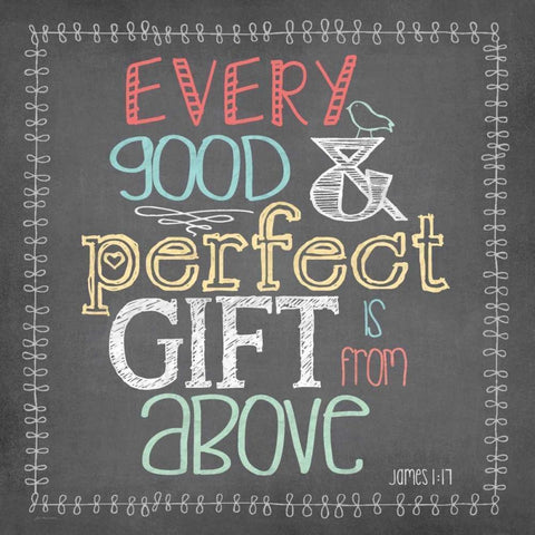 Perfect Gift Black Modern Wood Framed Art Print by Moulton, Jo