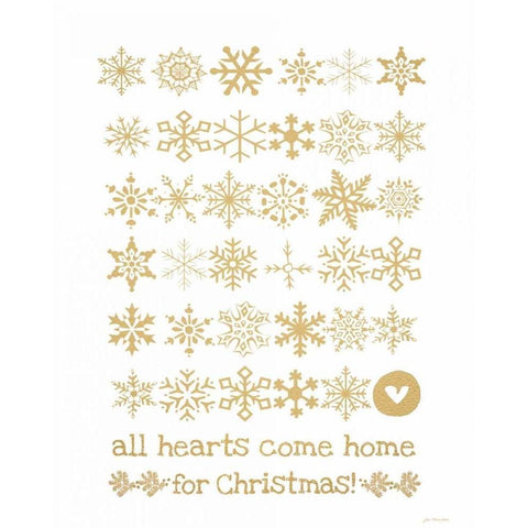 All Hearts Black Modern Wood Framed Art Print with Double Matting by Moulton, Jo