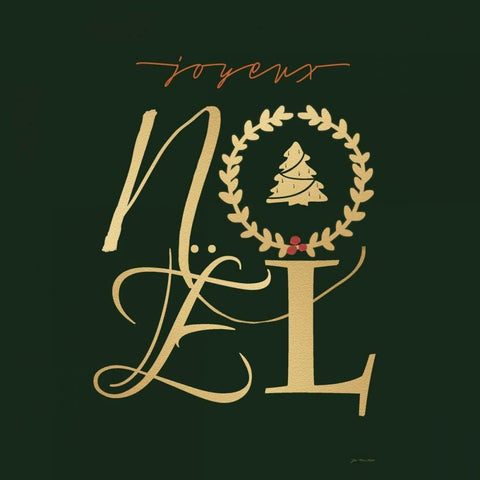 Noel Black Modern Wood Framed Art Print by Moulton, Jo