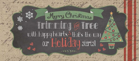 Merry Christmas White Modern Wood Framed Art Print with Double Matting by Moulton, Jo