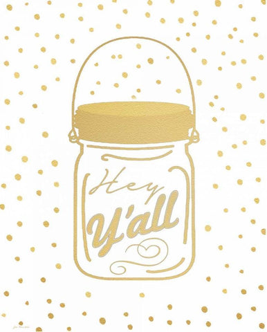 Hey Yall Black Ornate Wood Framed Art Print with Double Matting by Moulton, Jo