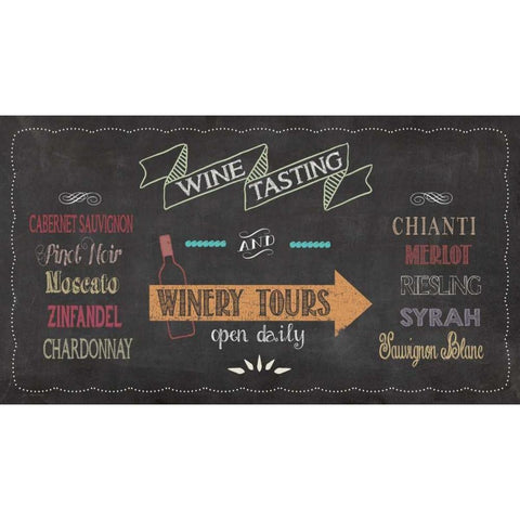 Wine Tasting Black Modern Wood Framed Art Print with Double Matting by Moulton, Jo