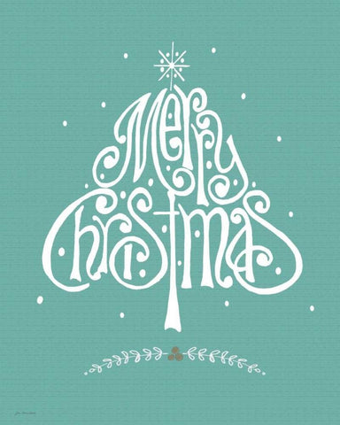 Happy Holidays White Modern Wood Framed Art Print with Double Matting by Moulton, Jo