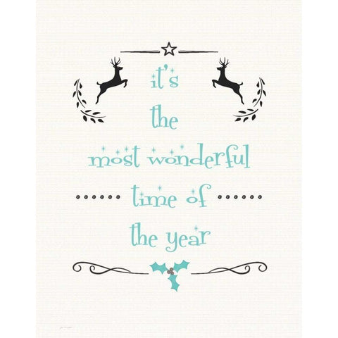 Most Wonderful White Modern Wood Framed Art Print by Moulton, Jo