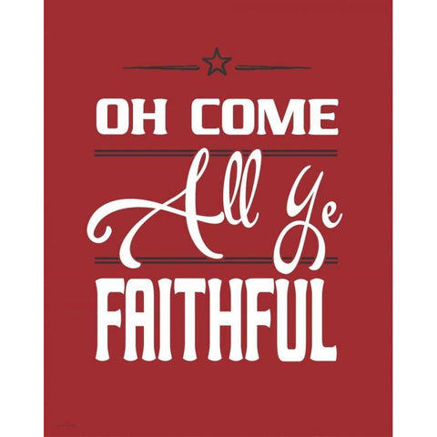 Faithful White Modern Wood Framed Art Print by Moulton, Jo