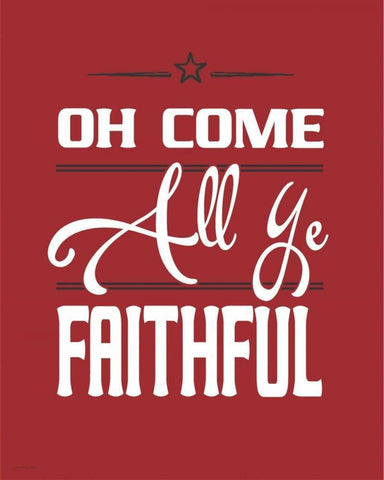 Faithful Black Ornate Wood Framed Art Print with Double Matting by Moulton, Jo