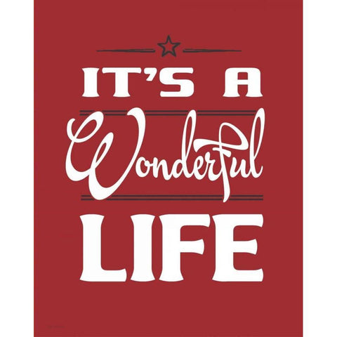 Wonderful Life White Modern Wood Framed Art Print by Moulton, Jo