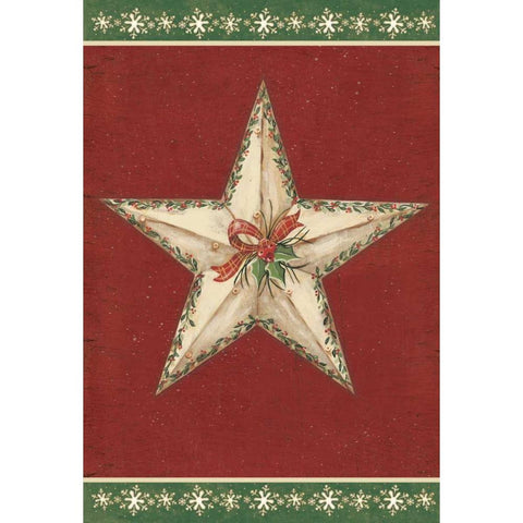 Holiday Star II Black Modern Wood Framed Art Print by Moulton, Jo