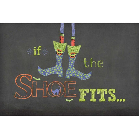 The Shoe Fits Black Modern Wood Framed Art Print with Double Matting by Moulton, Jo