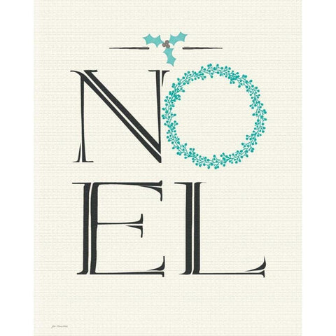 Noel White Modern Wood Framed Art Print by Moulton, Jo