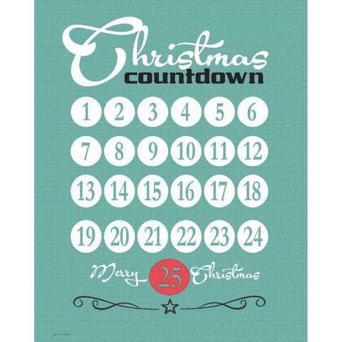 Countdown Gold Ornate Wood Framed Art Print with Double Matting by Moulton, Jo