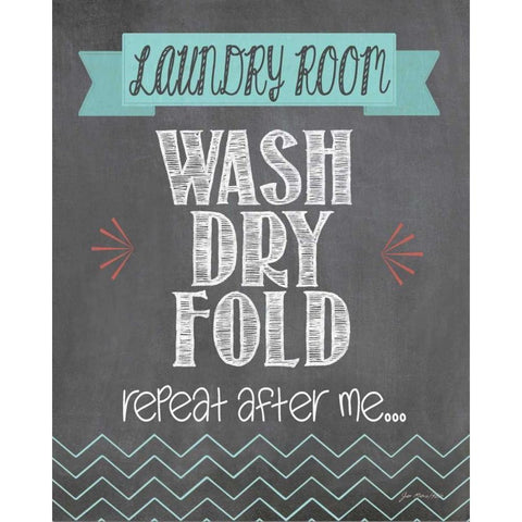 Repeat After Me Black Modern Wood Framed Art Print with Double Matting by Moulton, Jo