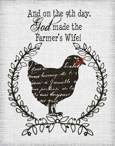 Farmers Wife Black Ornate Wood Framed Art Print with Double Matting by Moulton, Jo