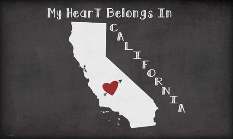 California Chalk White Modern Wood Framed Art Print with Double Matting by Moulton, Jo