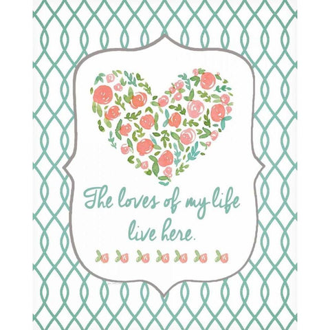 Loves of my Life Gold Ornate Wood Framed Art Print with Double Matting by Moulton, Jo