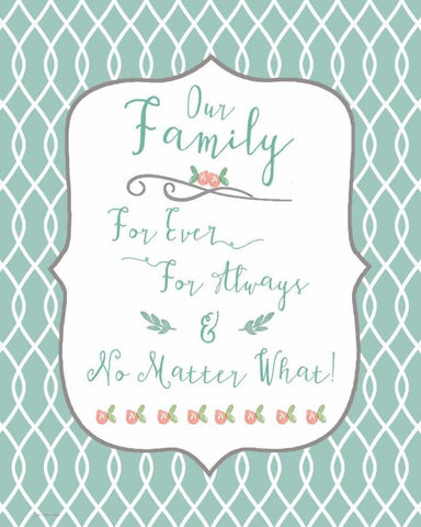 Family White Modern Wood Framed Art Print with Double Matting by Moulton, Jo