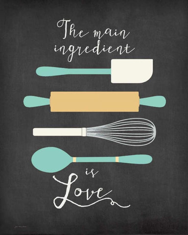 Main Ingredient Black Ornate Wood Framed Art Print with Double Matting by Moulton, Jo