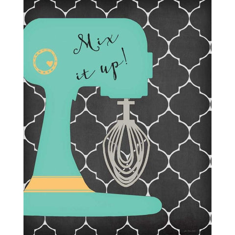 Mix It Up Black Modern Wood Framed Art Print with Double Matting by Moulton, Jo