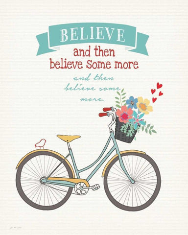 Believe Some More Black Ornate Wood Framed Art Print with Double Matting by Moulton, Jo