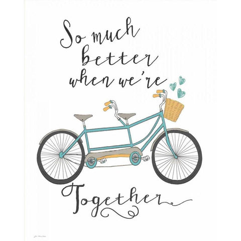 Together Gold Ornate Wood Framed Art Print with Double Matting by Moulton, Jo