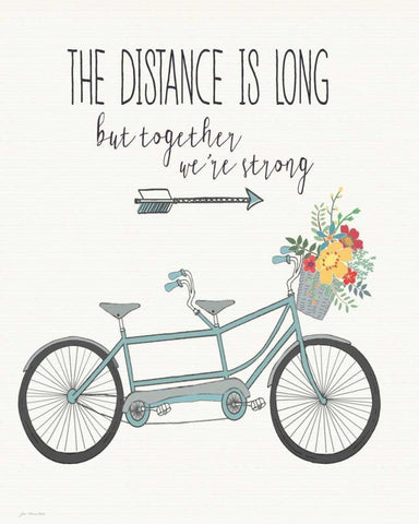 Strong White Modern Wood Framed Art Print with Double Matting by Moulton, Jo