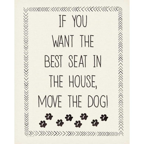 Best Seat White Modern Wood Framed Art Print by Moulton, Jo