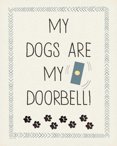 Doorbell Black Ornate Wood Framed Art Print with Double Matting by Moulton, Jo