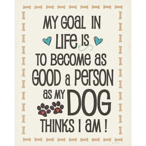 Goal White Modern Wood Framed Art Print by Moulton, Jo