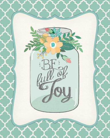 Full of Joy Black Ornate Wood Framed Art Print with Double Matting by Moulton, Jo