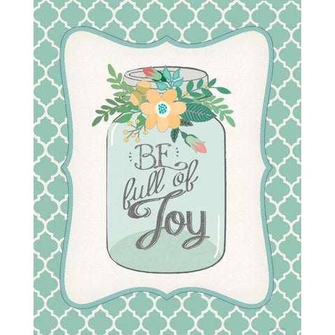 Full of Joy White Modern Wood Framed Art Print by Moulton, Jo