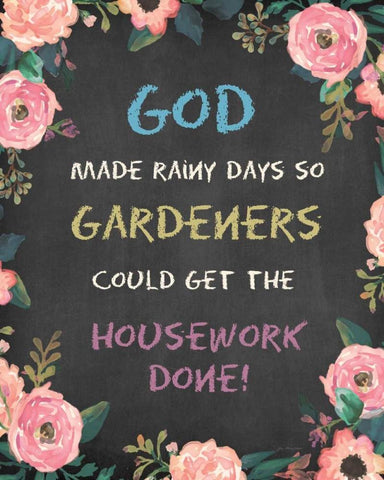 God Made - Floral White Modern Wood Framed Art Print with Double Matting by Moulton, Jo