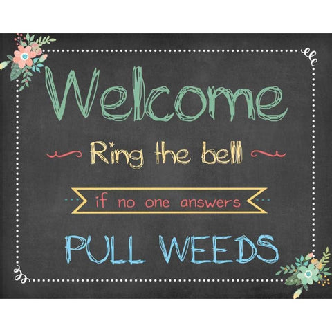 Welcome Garden II Gold Ornate Wood Framed Art Print with Double Matting by Moulton, Jo