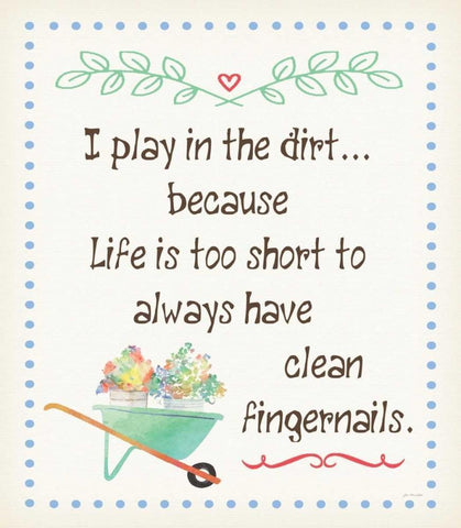 Play in the Dirt II White Modern Wood Framed Art Print with Double Matting by Moulton, Jo