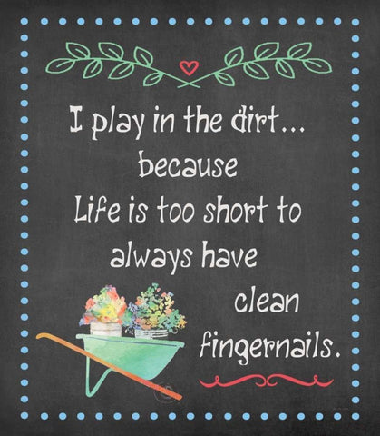 Play in the Dirt III White Modern Wood Framed Art Print with Double Matting by Moulton, Jo