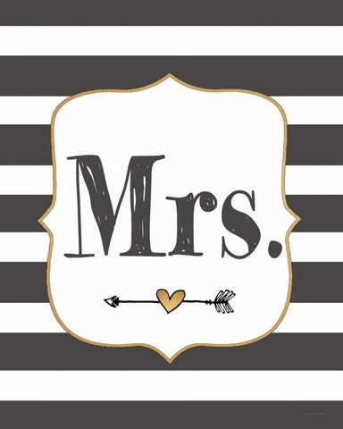 Mrs. Black Ornate Wood Framed Art Print with Double Matting by Moulton, Jo